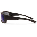 North Beach Foster Satin Black/Blue Mirror Polarised Unisex Sunglasses