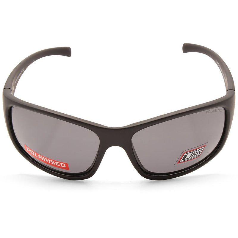 Dirty Dog Shock Satin Black/Grey Polarised Men's Sports Sunglasses
