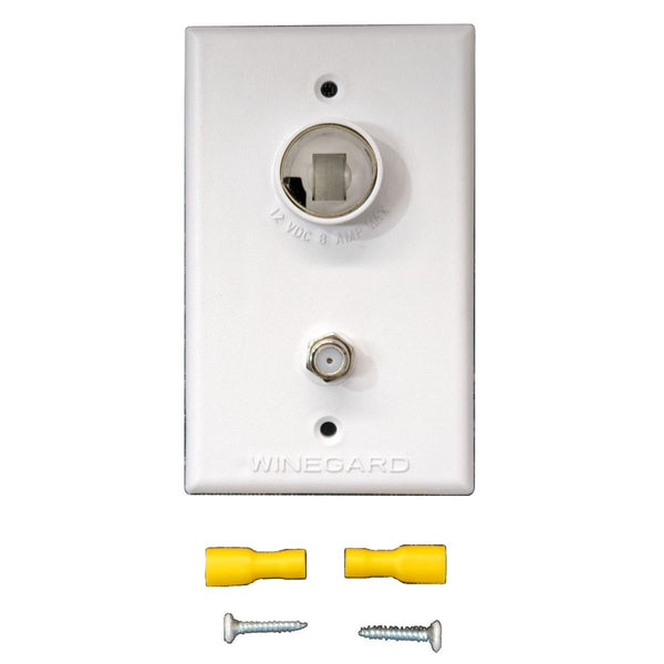 Winegard White TV Wall Plate (TG-0741)