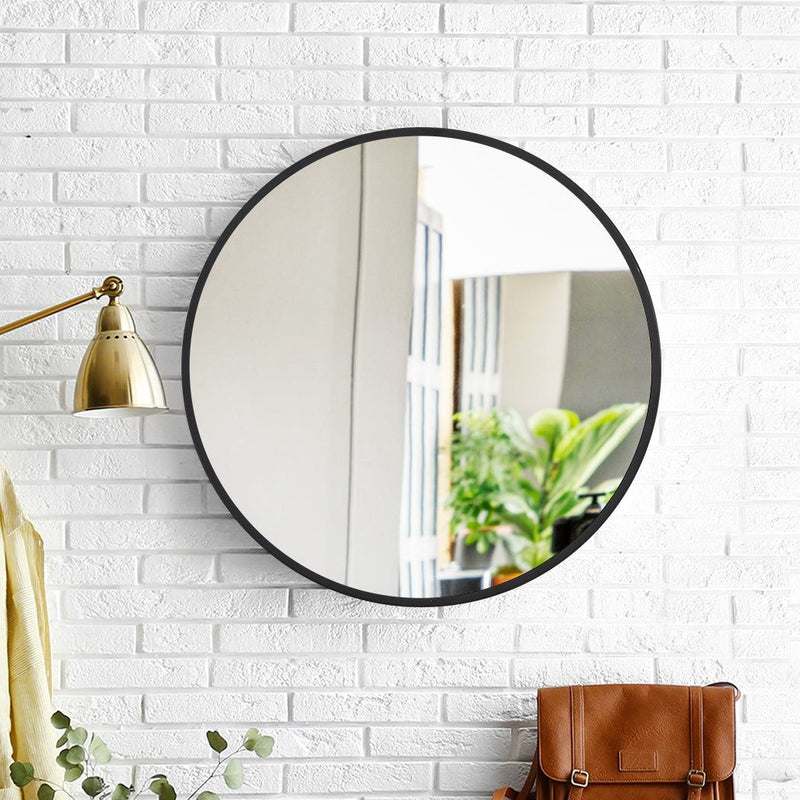 Traderight Group  Wall Mirror Round Shaped Bathroom Makeup Mirrors Smooth Edge 70cm