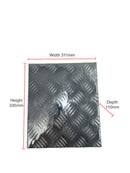 AUFOCUS GEN 4 - silver Checker Plate Tank Cover