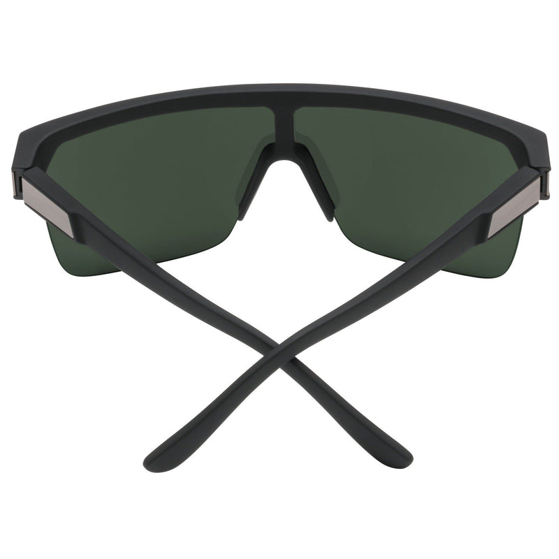 Spy Flynn 5050 Soft Matte Black/HD Plus Grey Green Unisex Sunglasses