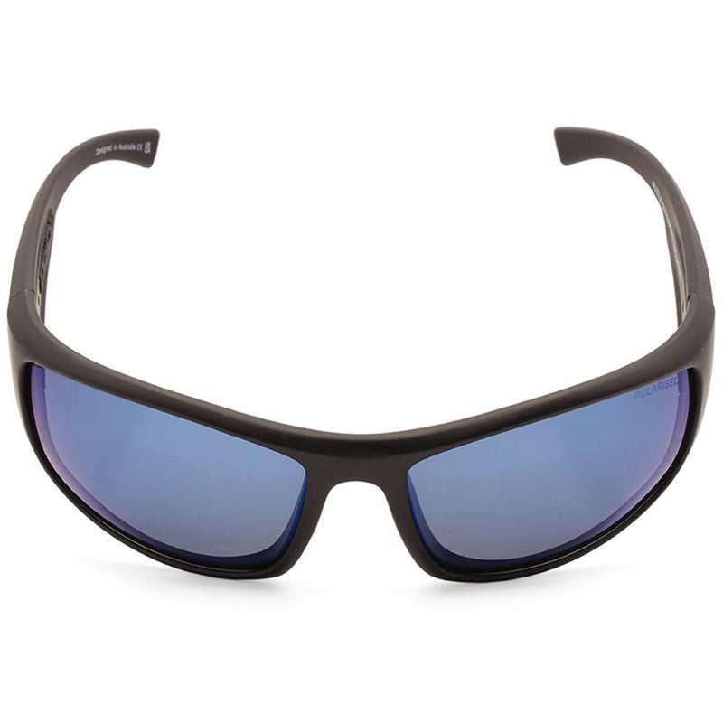 Dirty Dog Muzzle Satin Black/Grey-Blue Mirror Polarised Men's Sunglasses