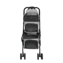 Pawz 2-tier Pet Stroller Double Dog Pram Cat Carrier Travel Pushchair Foldable