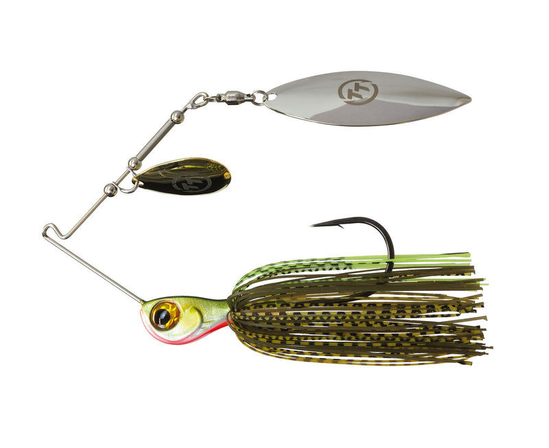 TT Lures 1/2oz Tornado+ Tandem Blade Spinnerbait Lure - MOSSY