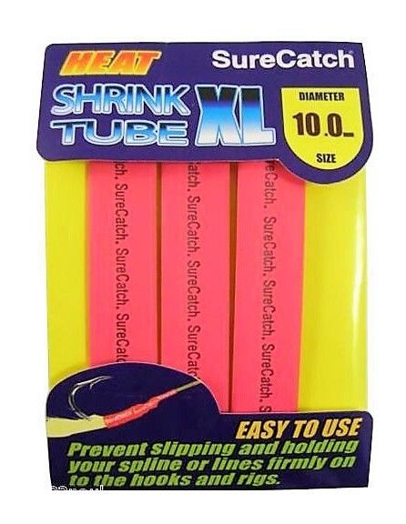 1 Packet of Red SureCatch Fishing Heat Shrink Tube - Wire Cable Sleeve Tubing