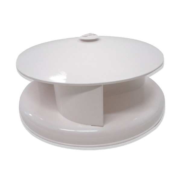 Rotary Vent Plastic White