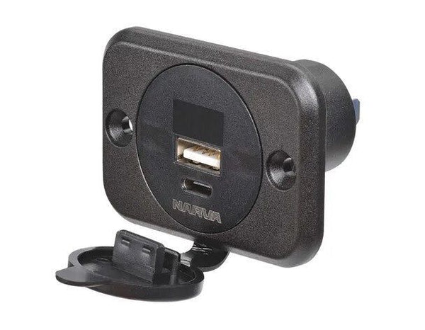 Flush Mount Socket & Meter USB-C