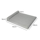 Pawz Pet Bed Memory Foam Orthopedic Dog Beds Waterproof Inner Washable Grey XL