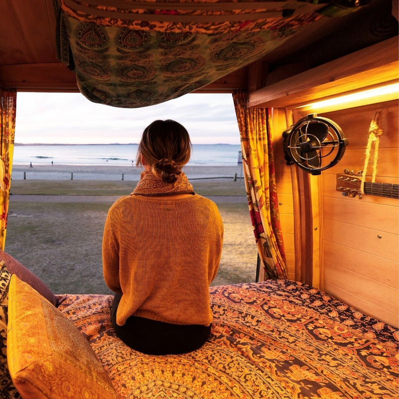 Genuine Caframo Sirocco II Fan 12/24V 3 Speed Black