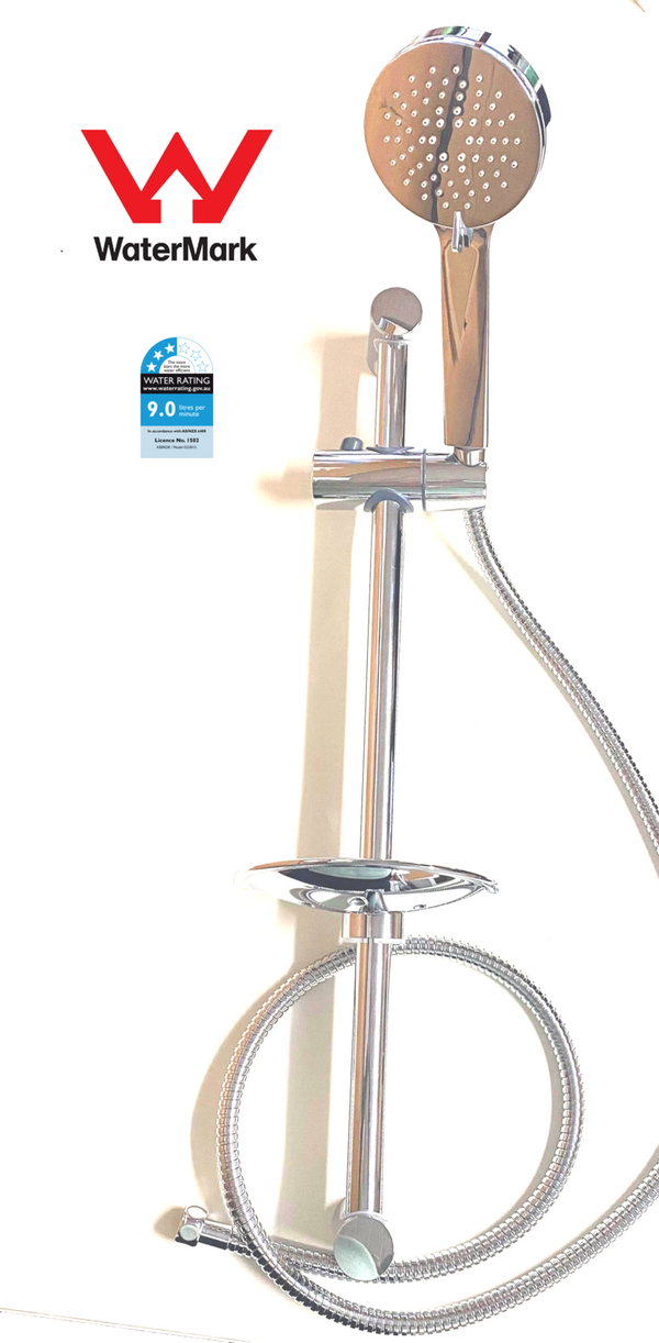 Chrome Rail Shower Set