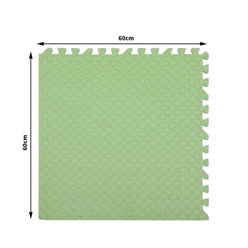 Bopeep EVA Foam Kids Play Mat Floor Kid Crawling Interlocking Home Green 60x60