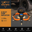 San Hima 2-Way Digital Tyre Inflator Car Air Compressor 250 PSI Tire Gauge Hose