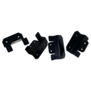 Sphere Solar Panel Mounting Bracket Kit - 4Pce Black with M6 NUT/BOLTS