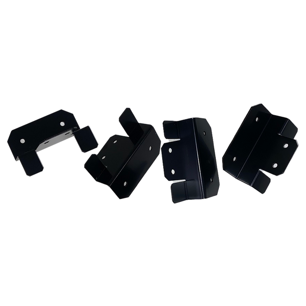 Sphere Solar Panel Mounting Bracket Kit - 4Pce Black with M6 NUT/BOLTS