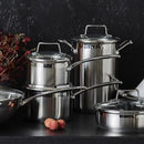 3-Piece Scanpan Impact 18/10 Stainless Steel Saucepan Set  (High Quality Pots)