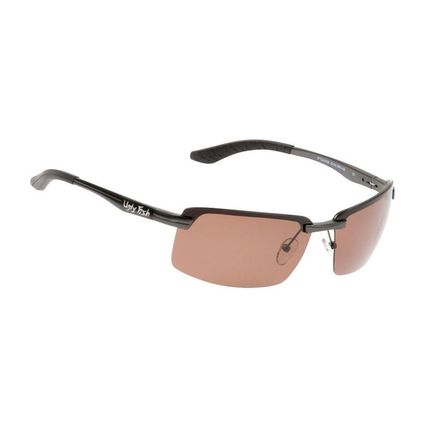 Ugly Fish PT24409 Aluminium Gun Metal Frame/Brown Lens Polarised Sunglasses