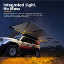San Hima 180 Degree Awning Free-Standing Car Camping 4x4 Awning With L Brackets