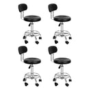 Levede Salon Stool Swivel 4 Bar Stools Chairs Barber Hairdressing Hydraulic Lift