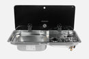 NCE CAN 2 Burner Gas Stove & Sink Left