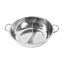 Toque 34cm Stainless-Steel Twin Mandarin Duck Hot Pot Induction Cooker No Lid