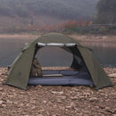 Double-Layer Camping Tent Olive Green