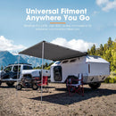 San Hima Car Side Awning 1.4x2m Pull-out Telescoping Poles Waterproof Camping