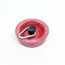 25mm Red Rubber Sink Plug with pull shackle