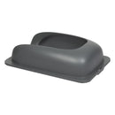 Pawz Stainless-Steel Cat Litter Box Large Semi-Enclosed Pet Toilet Easy Cleaning