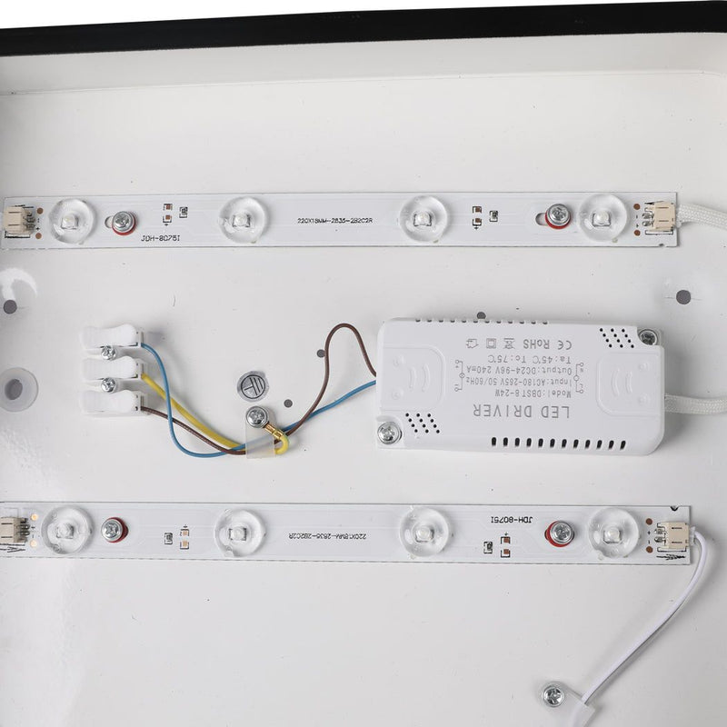 Emitto Ultra-Thin 5cm LED Ceiling Down Light Surface Mount Living Room Black 18W