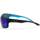 Dirty Dog Splint Satin Black on Blue/Blue Mirror Polarised Men's Sunglasses