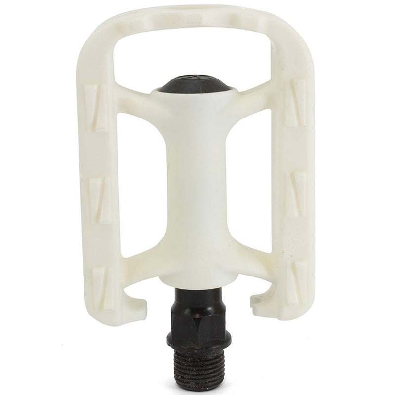 White Plastic Replacement Kids Bike Pedals for 12-16" Bikes 9/16" Thread