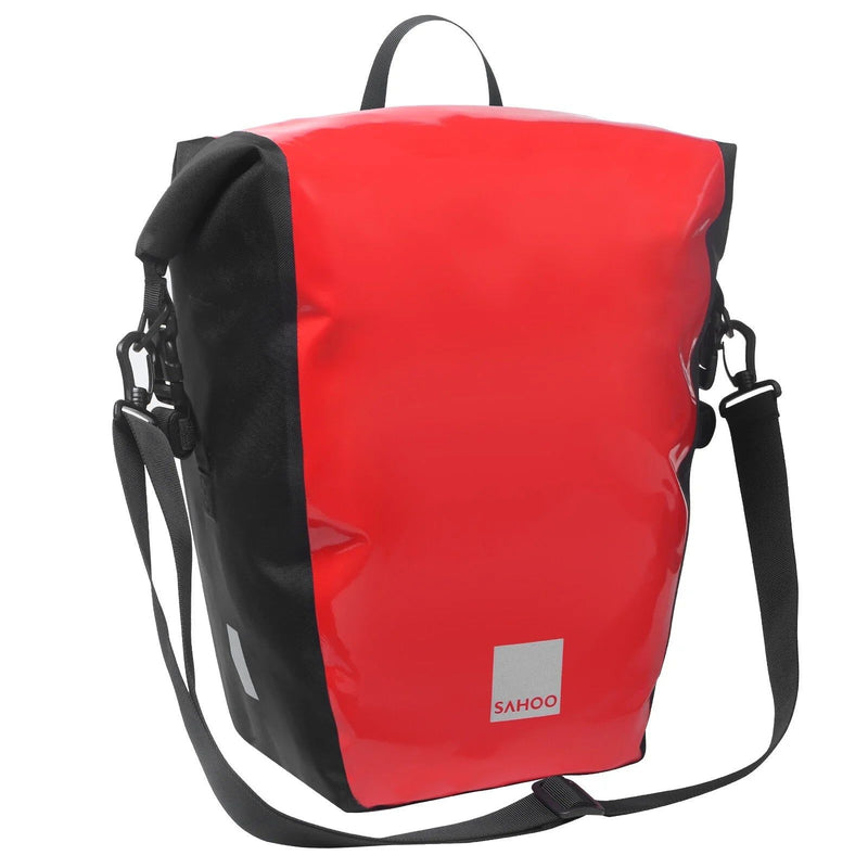 Sahoo 20L Single Rear Pannier Bike Bag - Size  40 x 33 x 17cm Red