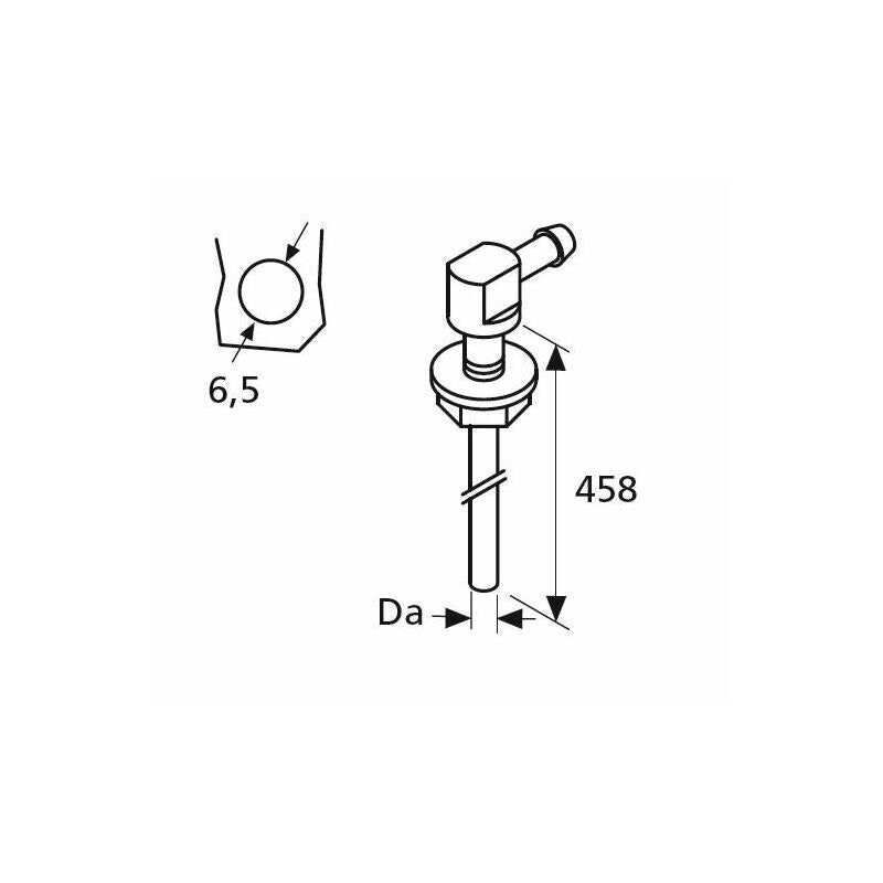 Webasto 1322632A Fuel Pick Up Stainless (30cm) - Suit for Motorhome Connection