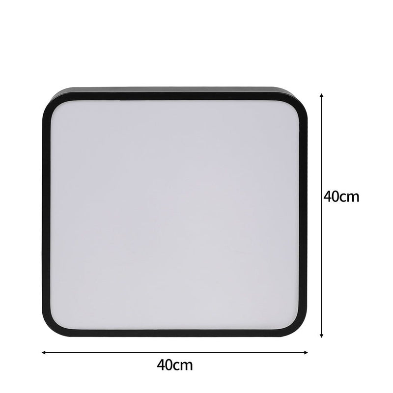Emitto Ultra-Thin 5cm LED Ceiling Down Light Surface Mount Living Room Black 27W
