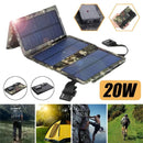 20W Portable Solar Panel Charger - Green