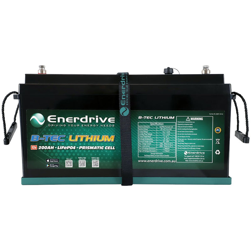 Enerdrive B-TEC 12V 200Ah G2 Lithium Battery