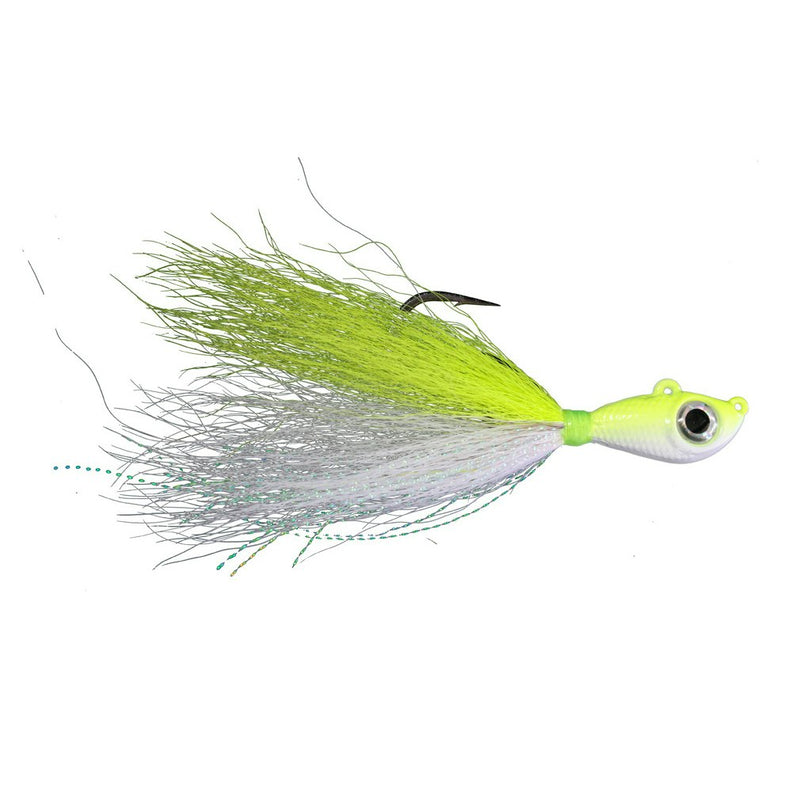 Mustad 6oz Big Eye Bucktail Jig with Chemically Sharpened 9/0 Hook