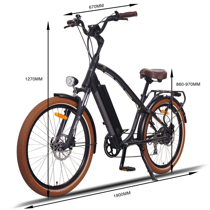 NCM Miami Cruiser Electric Bike, E-Bike, 250W-500W, 48V 16Ah 768Wh