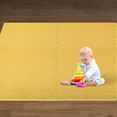 Bopeep EVA Foam Kids Play Mat Floor Kid Crawling Interlocking Home Yellow 60x60