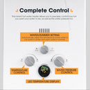 San Hima Shower Awning Instant Tent &Gas Hot Water Heater White&Shower Tent Base