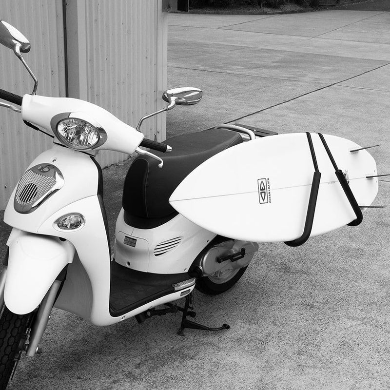 Ocean & Earth Moped Scooter or Fat Bike Side Mount Surfboard Rack