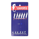 Seahorse Bait Chaser Rig - 6 Hook Bait Jig with Fish Skin and Lumo Beads