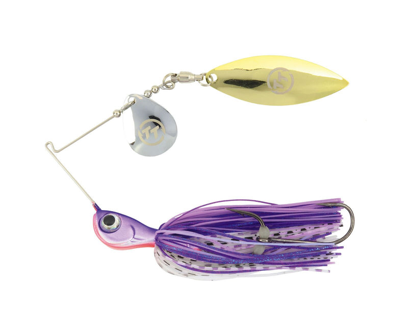 TT Lures 1/2oz Vortex+ Spinnerbait Fishing Lure - PURPLE MAUVE