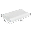 Dreamz Memory Foam Pillow White High-Density Neck Shoulder Support Pain Slow
