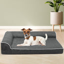 Pawz Orthopedic Dog Bed Memory Foam Cushion Cat Calming Mattress Washable L Grey
