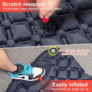 Camping Inflatable Sleeping Pad with Built-in Foot Pump And Pillow Navy Blue