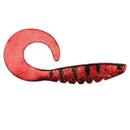 8 Inch Storm RIP Curly Tail Soft Plastic Fishing Lure - Red Frost Demon