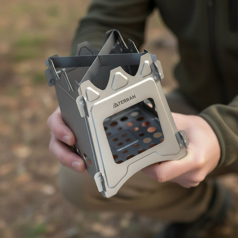 TERRAN Titanium Flatpack Twig Stove