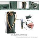 Outdoor Green 3L Hydration Bladder for Running & Cycling - Eco-Friendly PEVA Material Water Reservoir Pack Insert with Bite Valve & 93CM Water Pipe